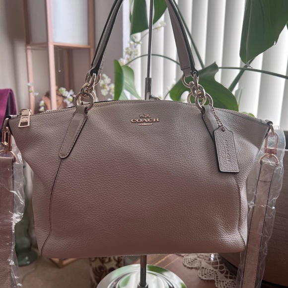 Coach satchel handbag/crossbody cream - Picture 1 of 10
